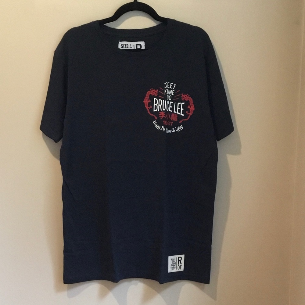 NEW Roots of Fight Jeet Kune Do Bruce Lee Using No Way As Way T Shirt Large